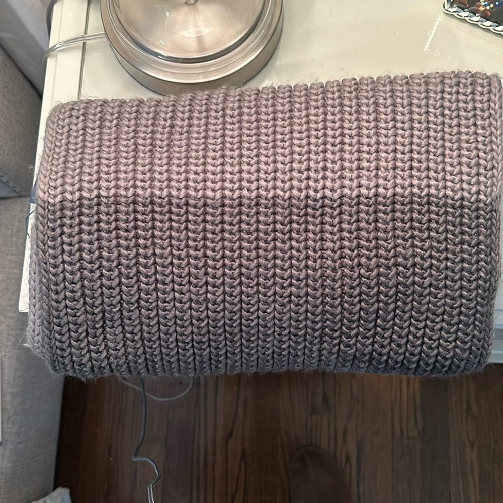 NWT Cole Haan Color Block Shaker Stitch Muffler Scarf
